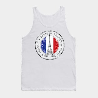 Paris Travel Sticker, France Tank Top